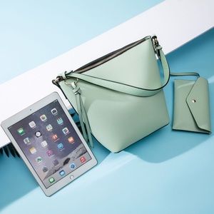 Brand new luxury fashionable 2pcs woman handbag